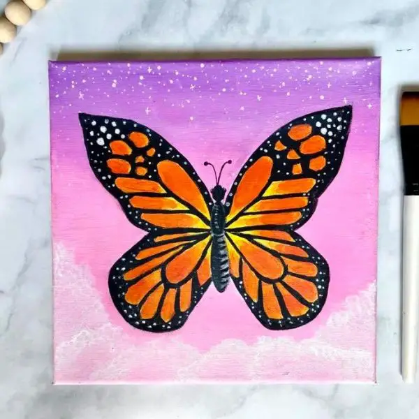 A Simple, Colorful Butterfly