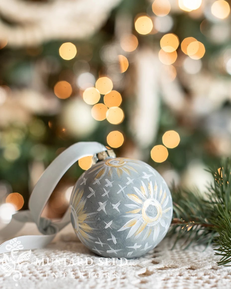 Elegant Hand-Painted Ceramic Ornaments