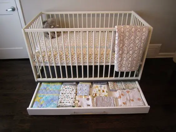 Under-Crib Storage hack