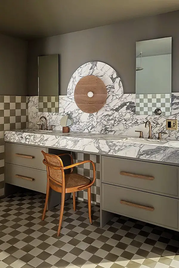 Marble Top Vanity (and a chair!)