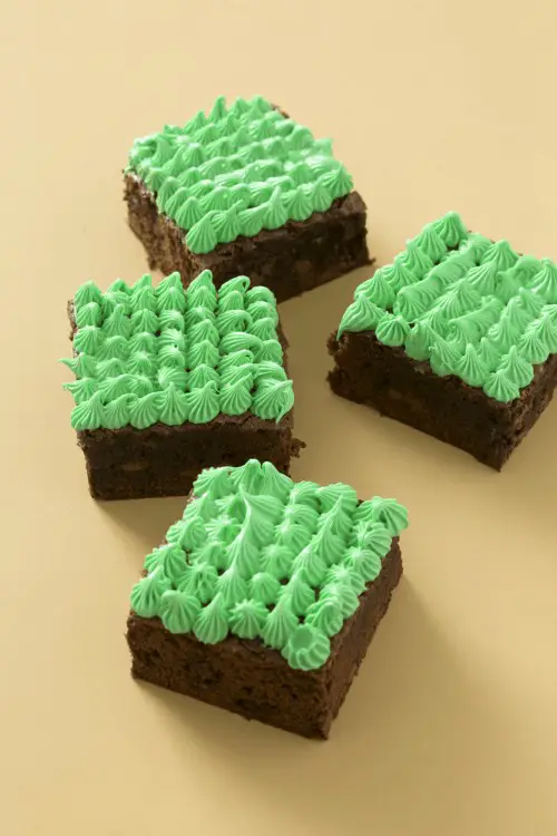 Grass Block Brownies