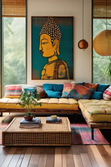 Bohemian Zen Living Space