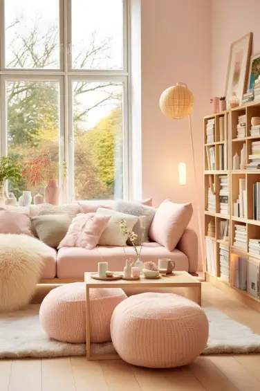 Light-Drenched Pastel Pink Haven