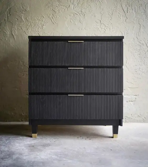 Fluted Drawer Fronts on This Ikea Malm Dresser