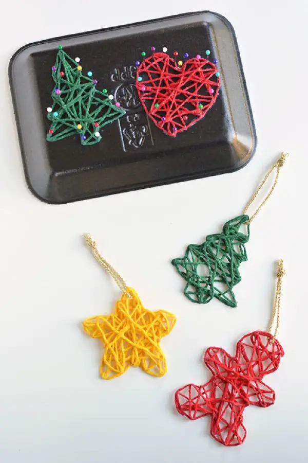 Yarn Ornaments: A Cozy Touch