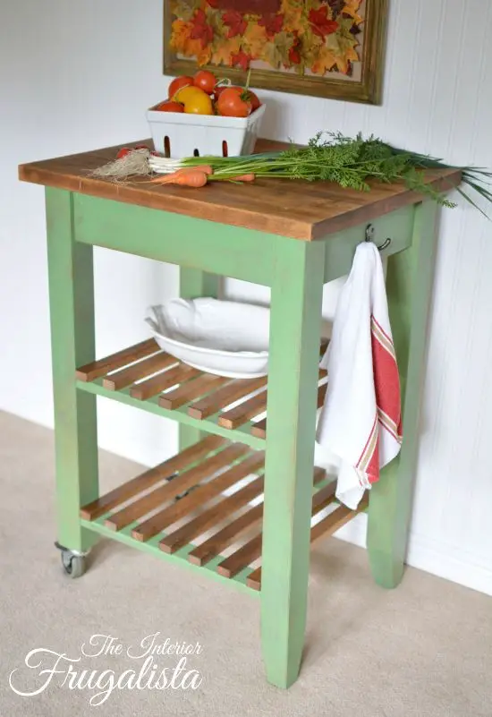 Farmhouse Kitchen Trolley Makeover