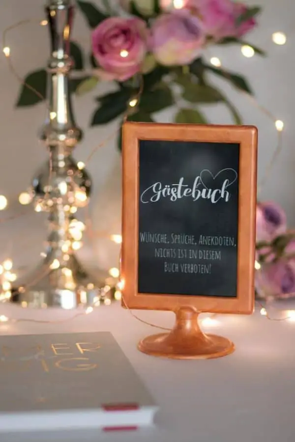 Table Number and Menu Picture Frame