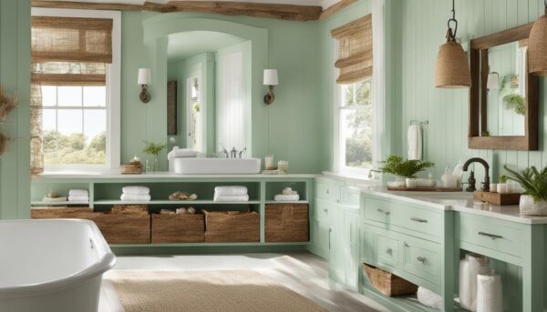 Seafoam Serenity: Creating a Calm and Coastal Green Bathroom