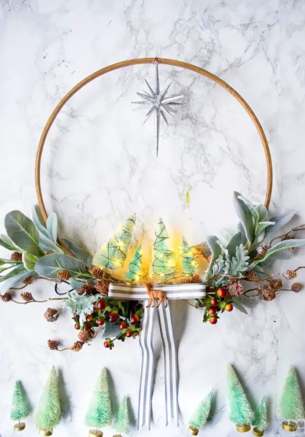 Minty Fresh: A Retro Holiday Wreath