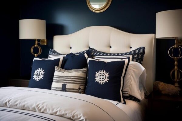 Nautical-Inspired Navy Bedroom