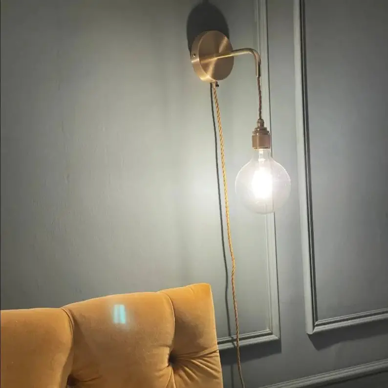 Brass Wall Light with Vintage Appeal