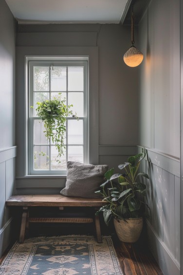 Tranquil Gray Hallway Haven