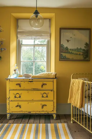 Vintage Charm: Bee-Inspired Nursery