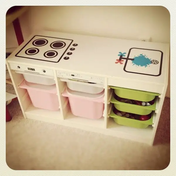 Simple Kids Play Kitchen With Trofast