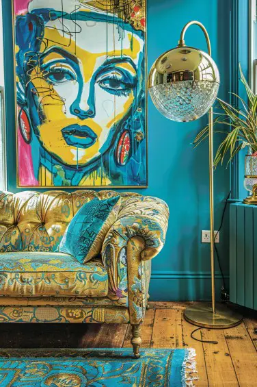 Eclectic Charm with a Golden Touch