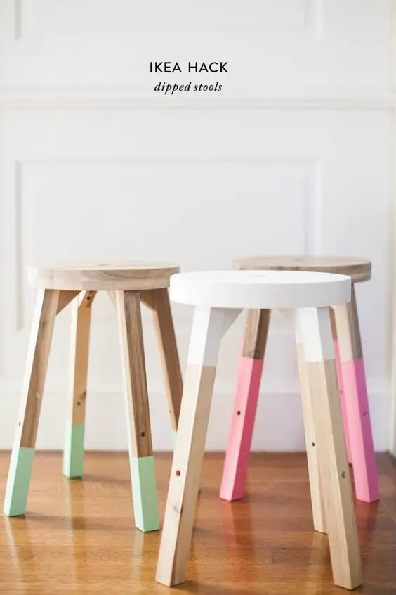 Colourful Dipped Stools