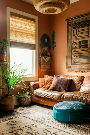 Eclectic Elegance Meets Tan Comfort