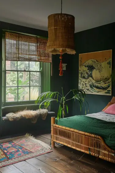 A Cozy Dark Green Retreat