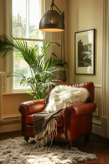 Leather Charm in Sunlit Corner