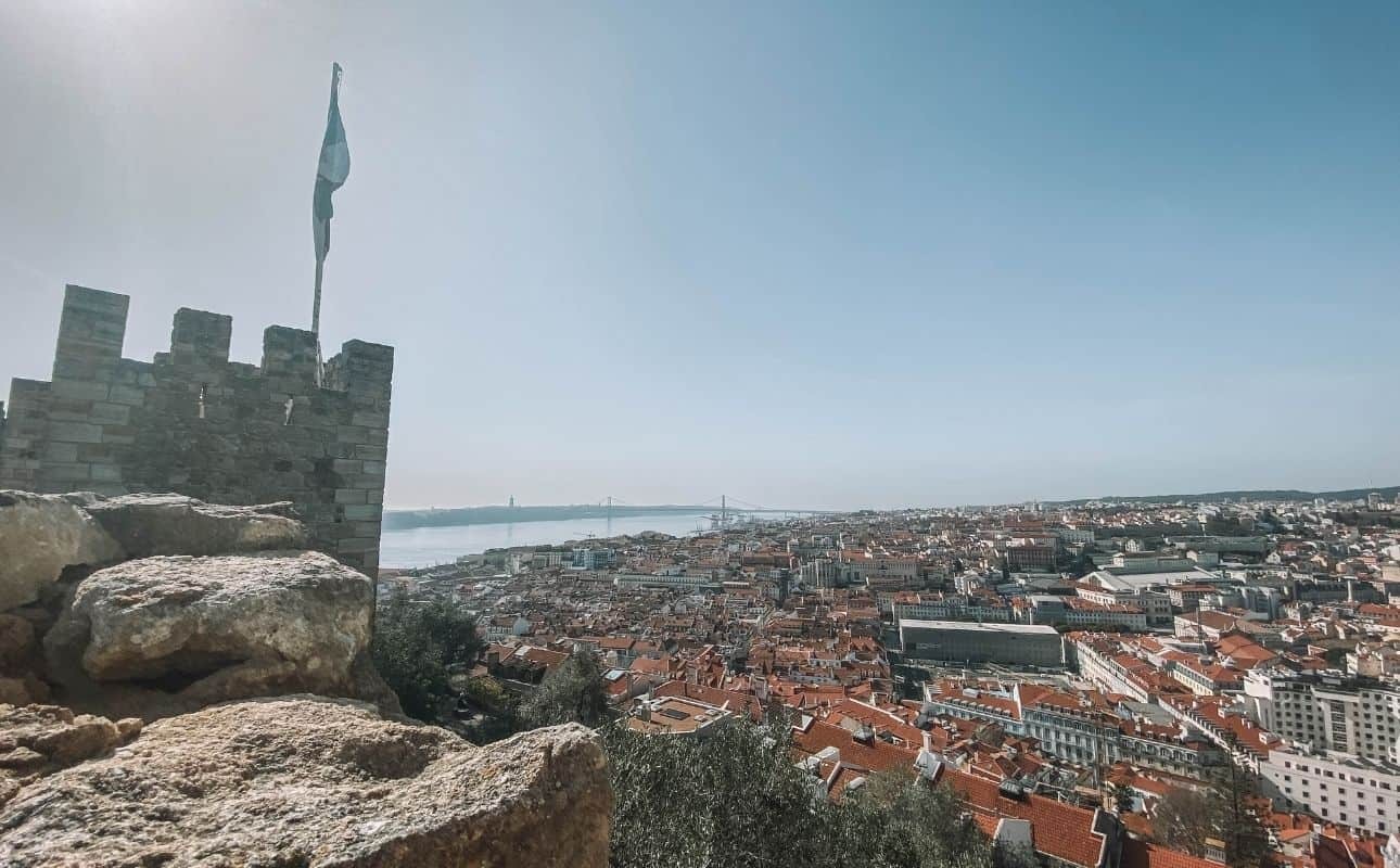 São Jorge Castle, one of the key Lisbon Portugal landmarks