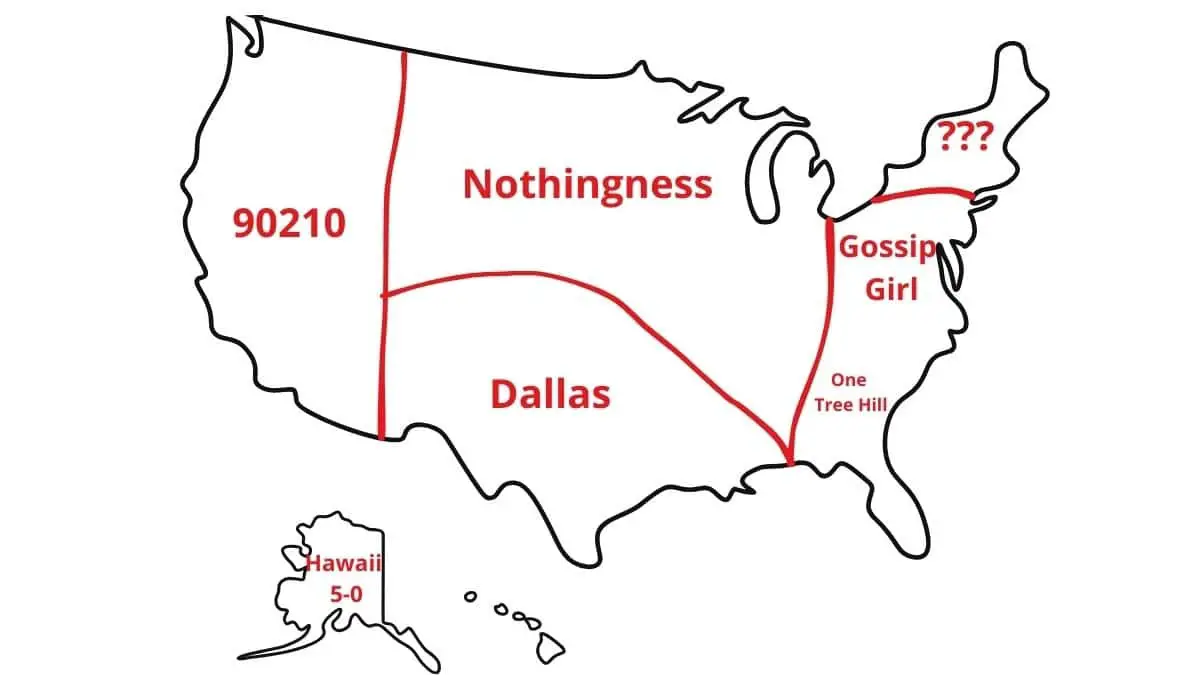 TV Series Map of the USA