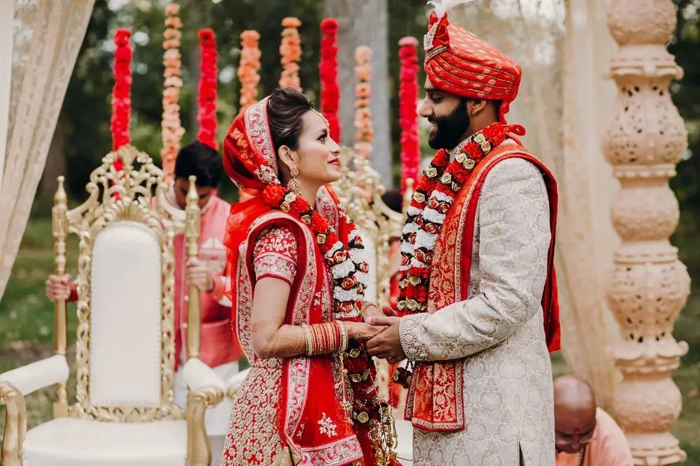 The Couple at the Altar