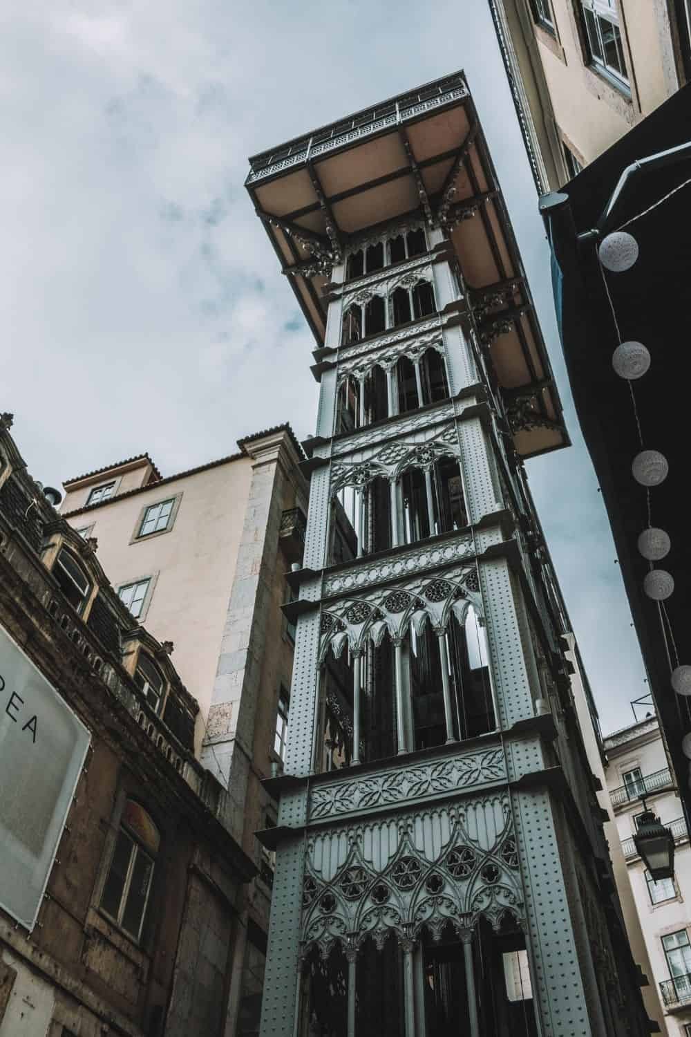 Santa Justa Elevador, a unique landmark in Portugal