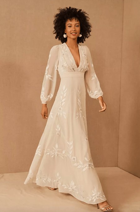 Boho Long Sleeve Wedding Gowns