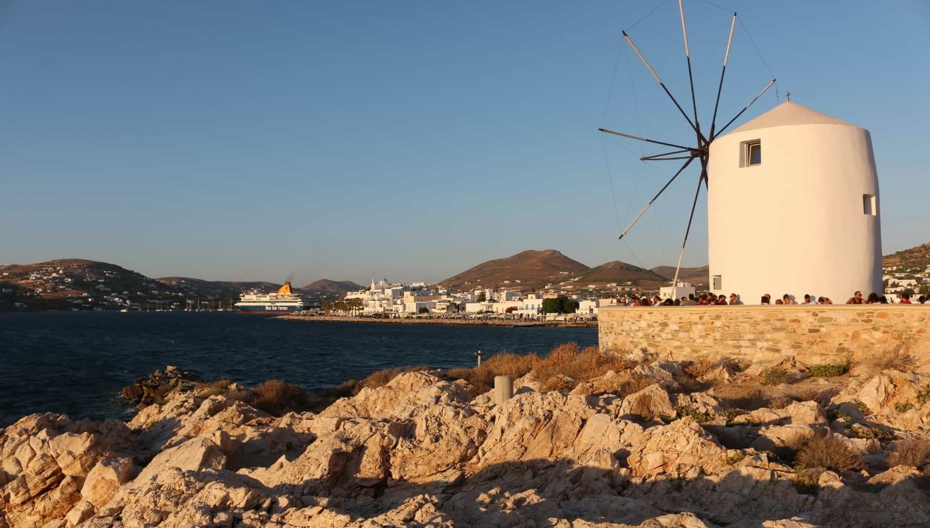 WATCHING THE SUNSET IN PAROS