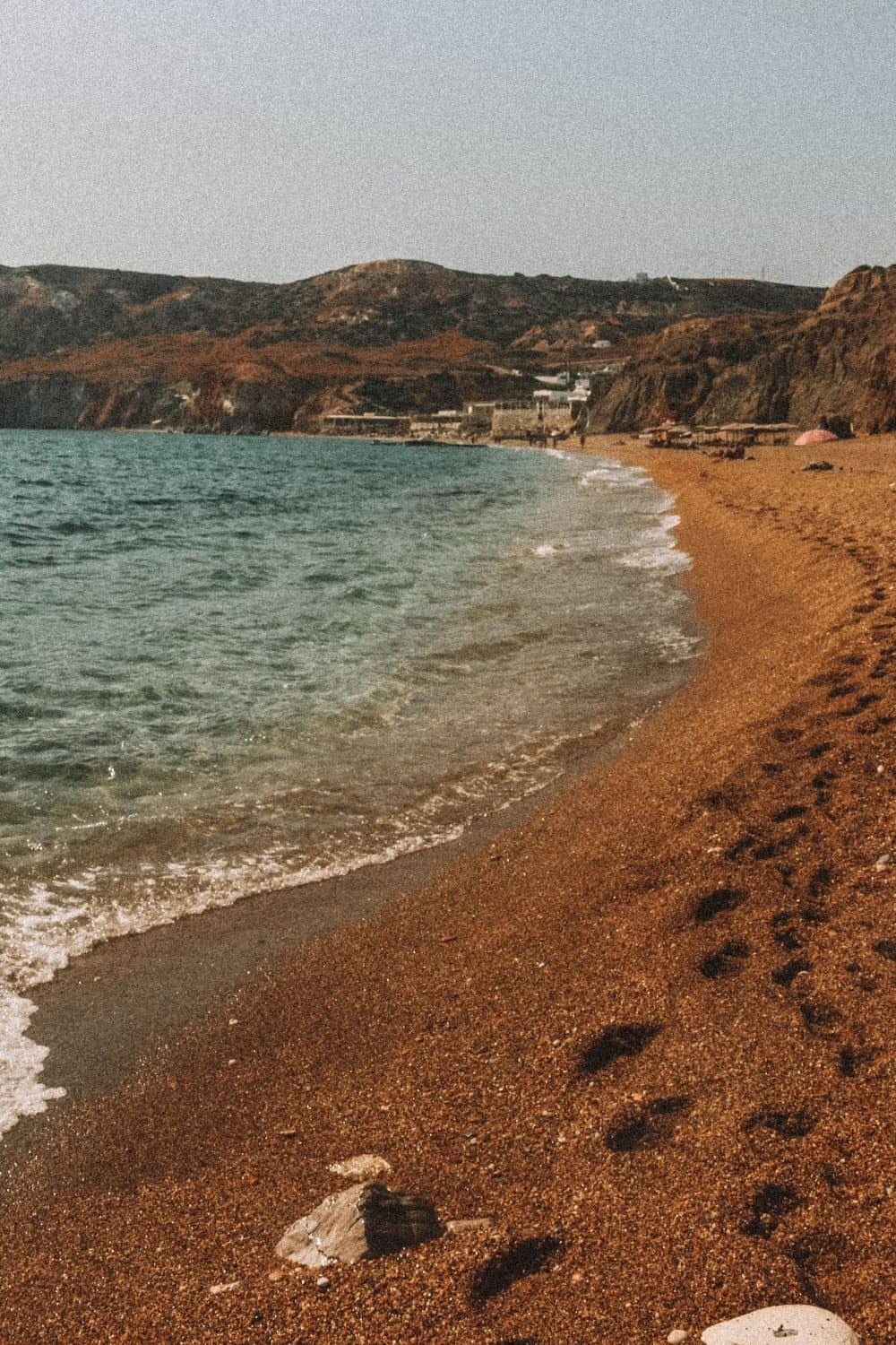 Paleochori beach, one of the best Milos beaches with red rocks