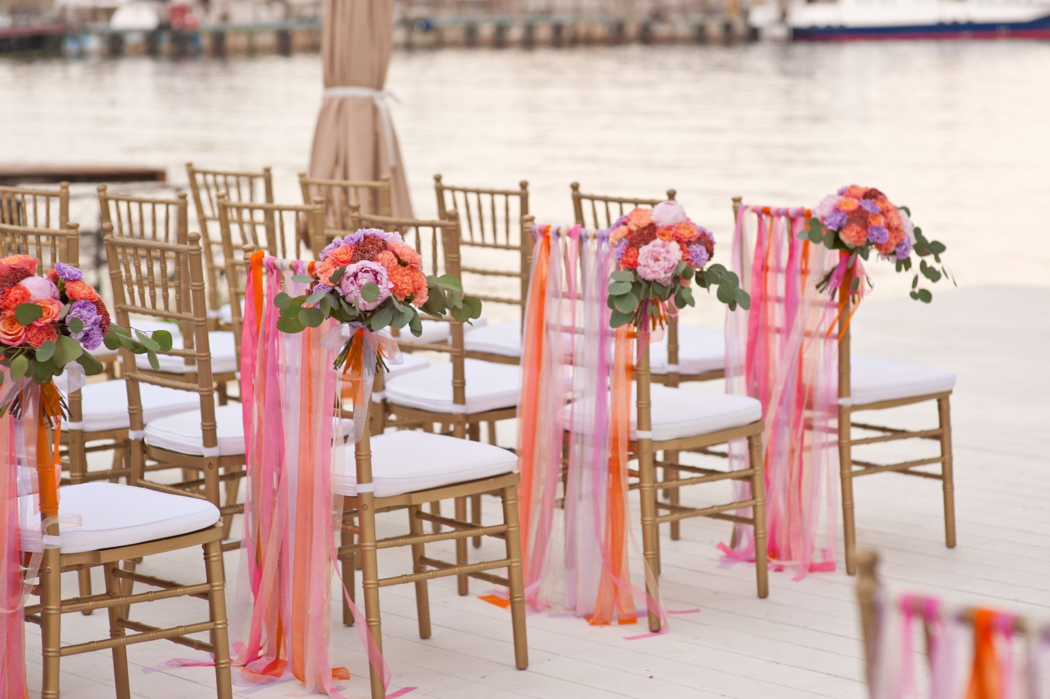 Bouquets on the Chairs