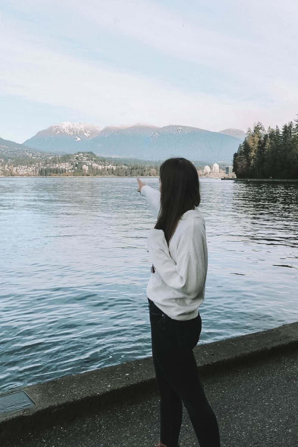 Stanley Park – Siwash Rock for the best view of Vancouver North Shore