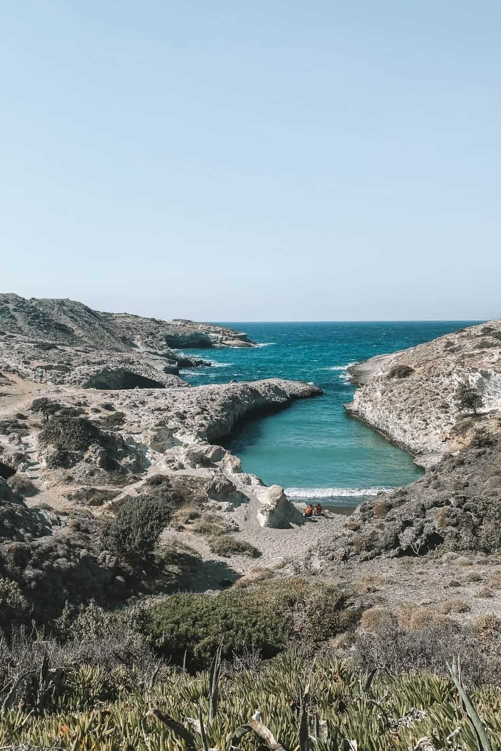 Papafragas beach and caves