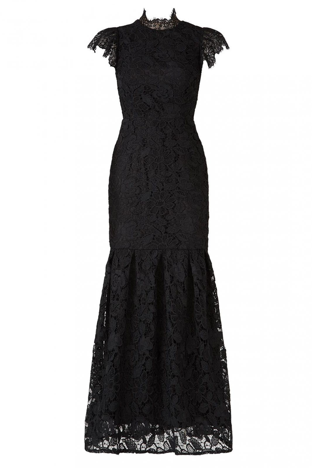 ML Monique Lhuillier Black Trumpet Gown from Rent The Runway