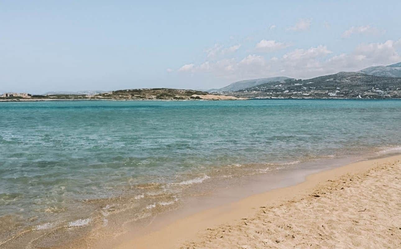 Antiparos camping beach, a nudist beach