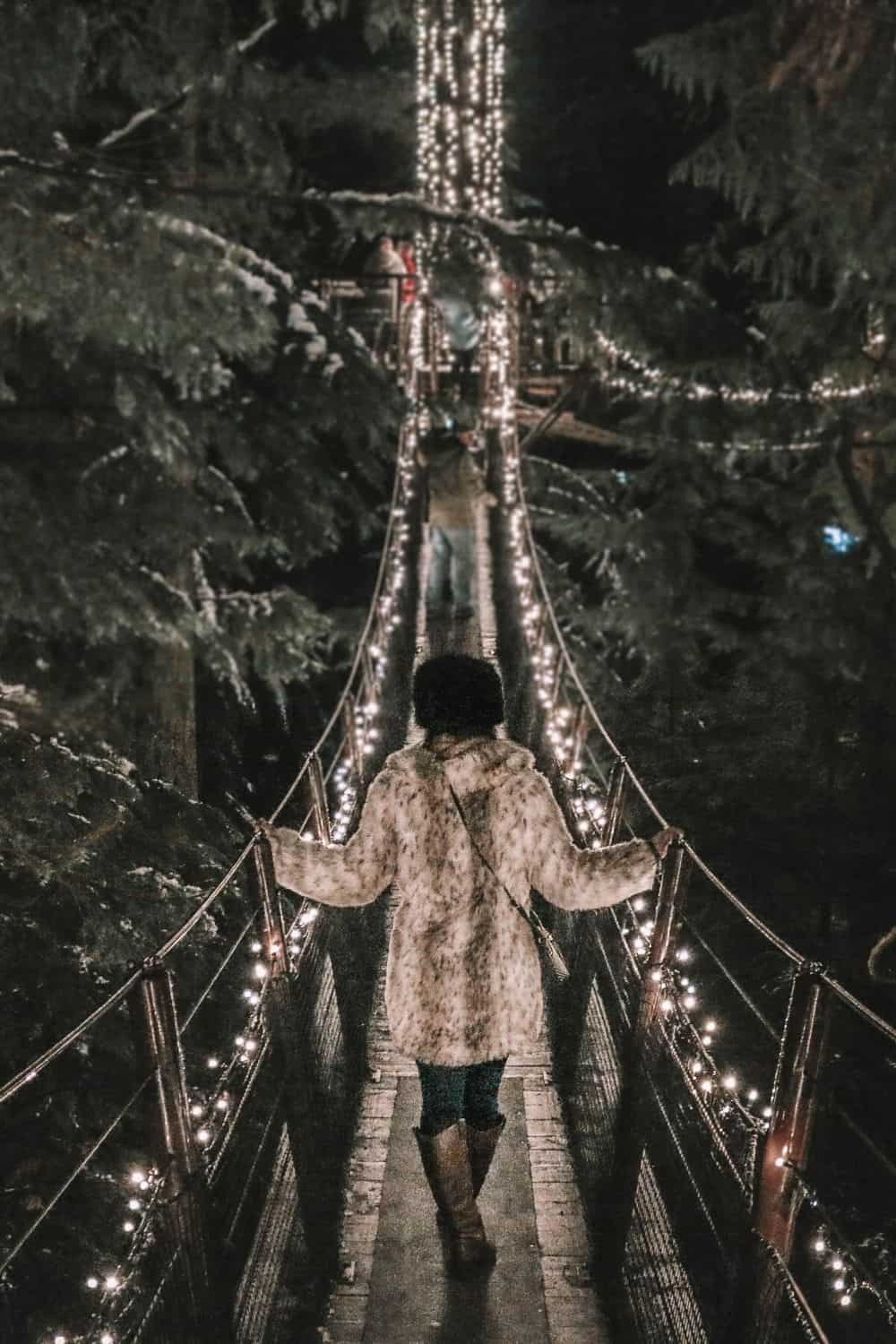 Capilano Suspension Bridge in Capilano Park Vancouver