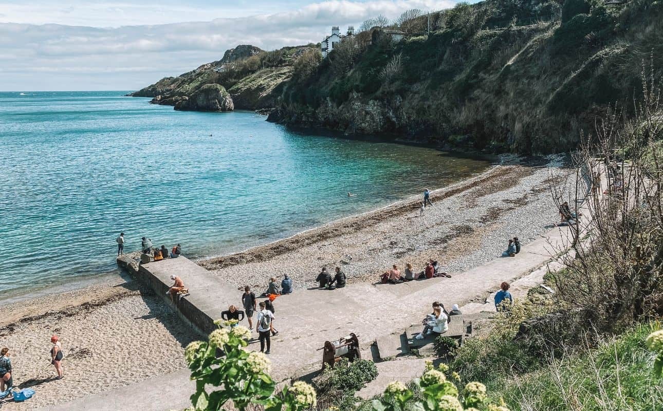 Balscadden Bay beach in Ireland Howth