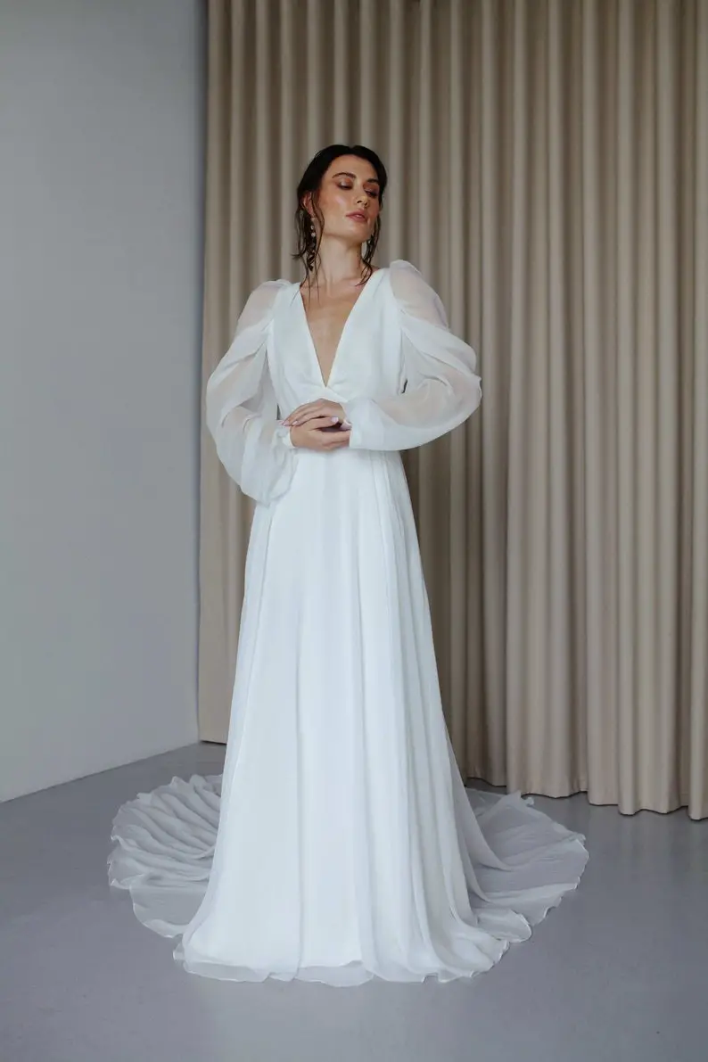 Minimalist Boho Wedding Dresses