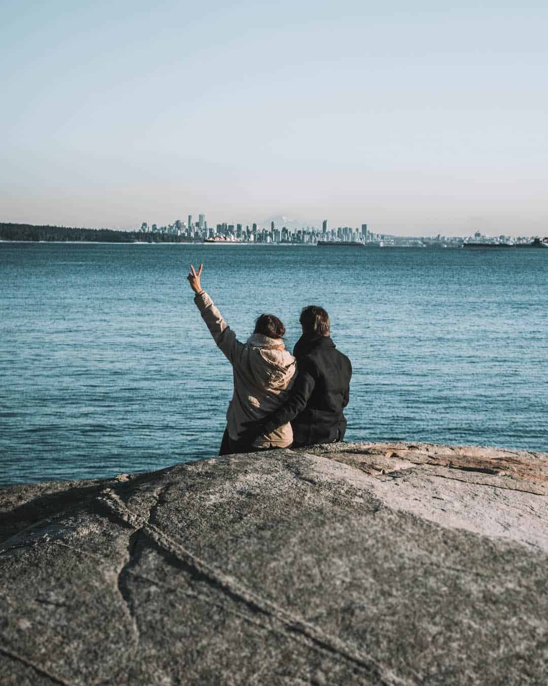 Watch the sunset together at Lighthouse Park