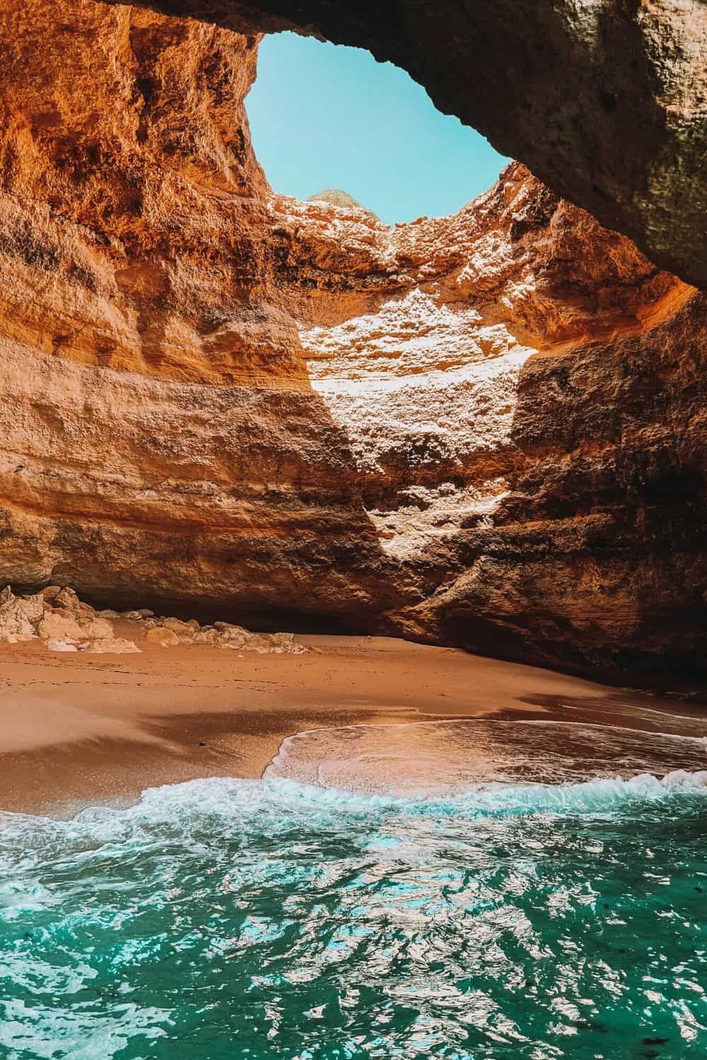 Benagil Sea Cave, a famous landmark in Portugal for natural beauty