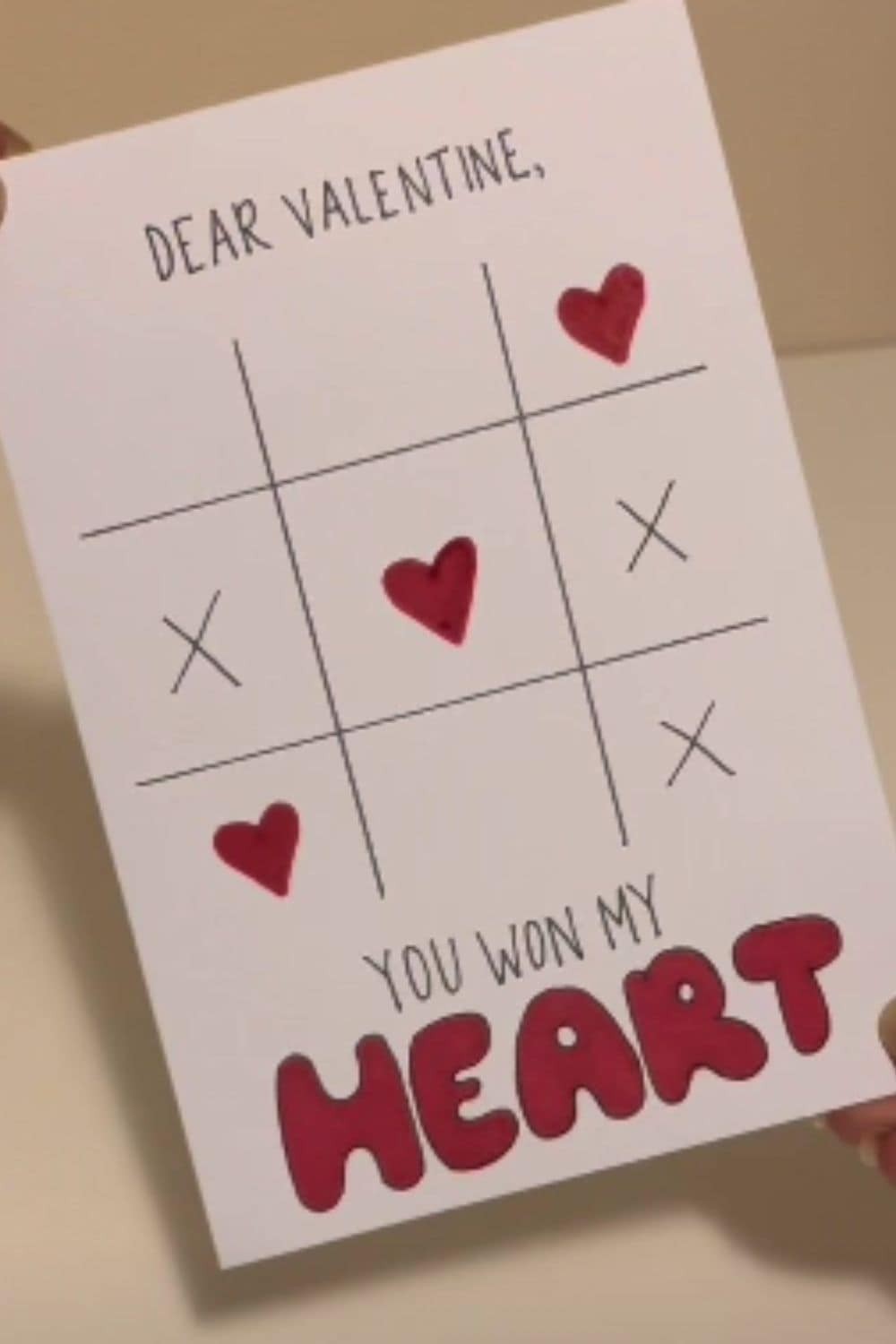 The “You won My Heart” V-Day Card DIY