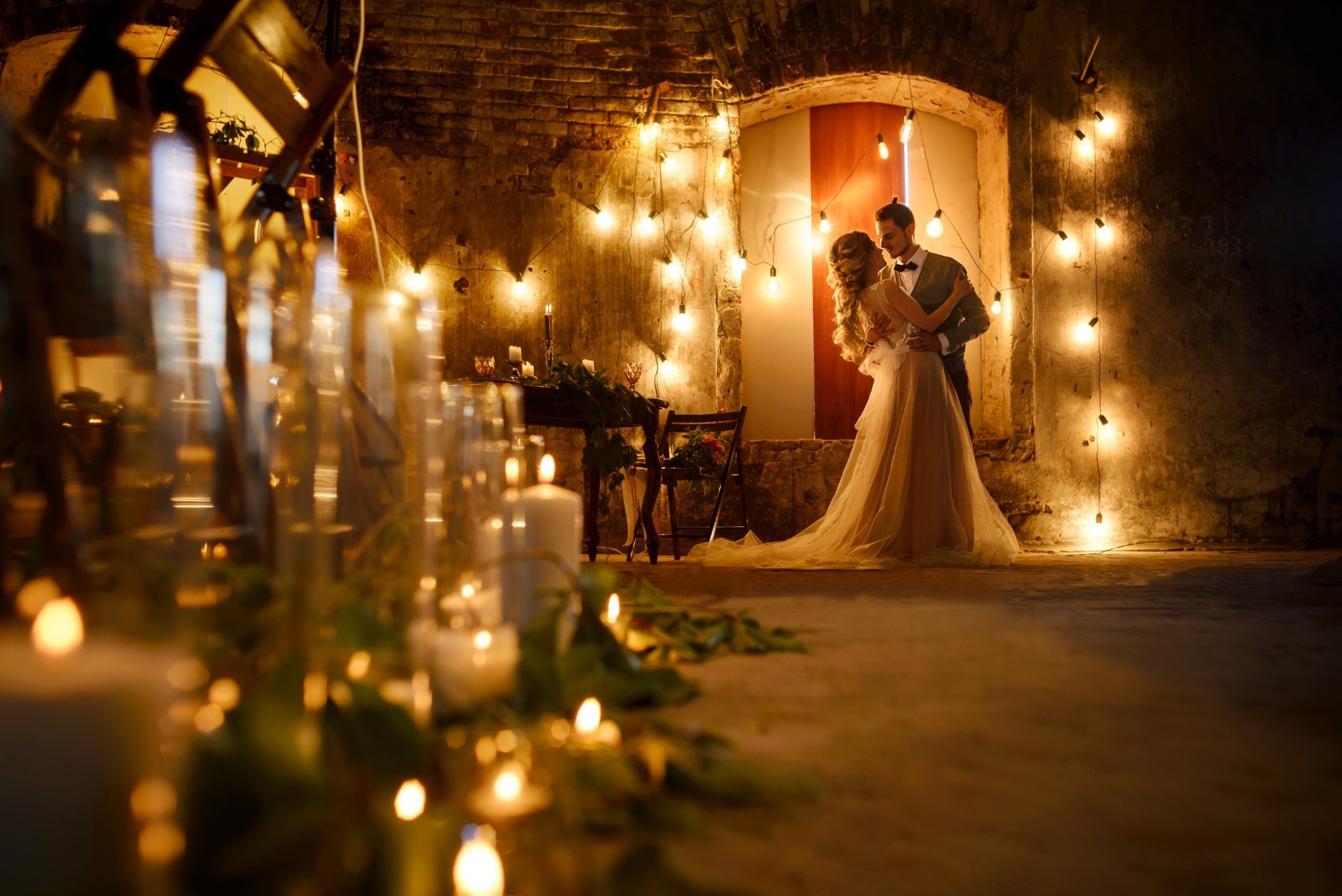 Candles and Fairy Lights