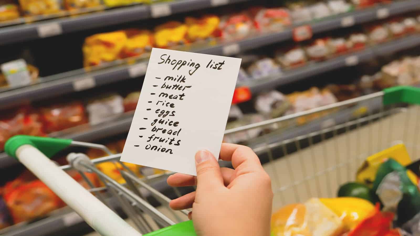 Use a Shopping List