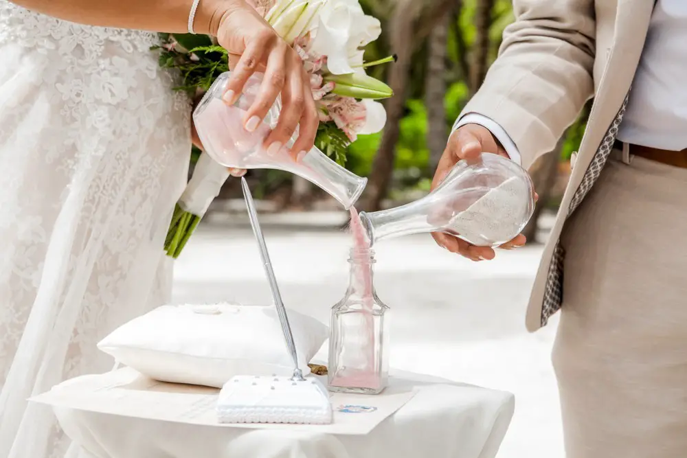 Participate in the Sand Ceremony