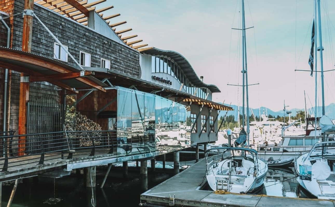 Dinner on the water for a peaceful view at one of Vancouver date restaurants