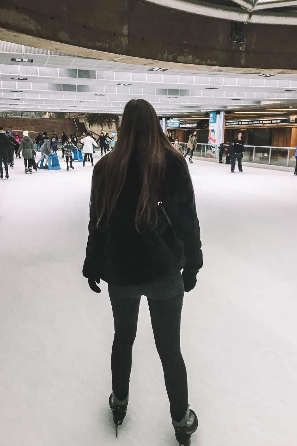 Going ice skating with your partner