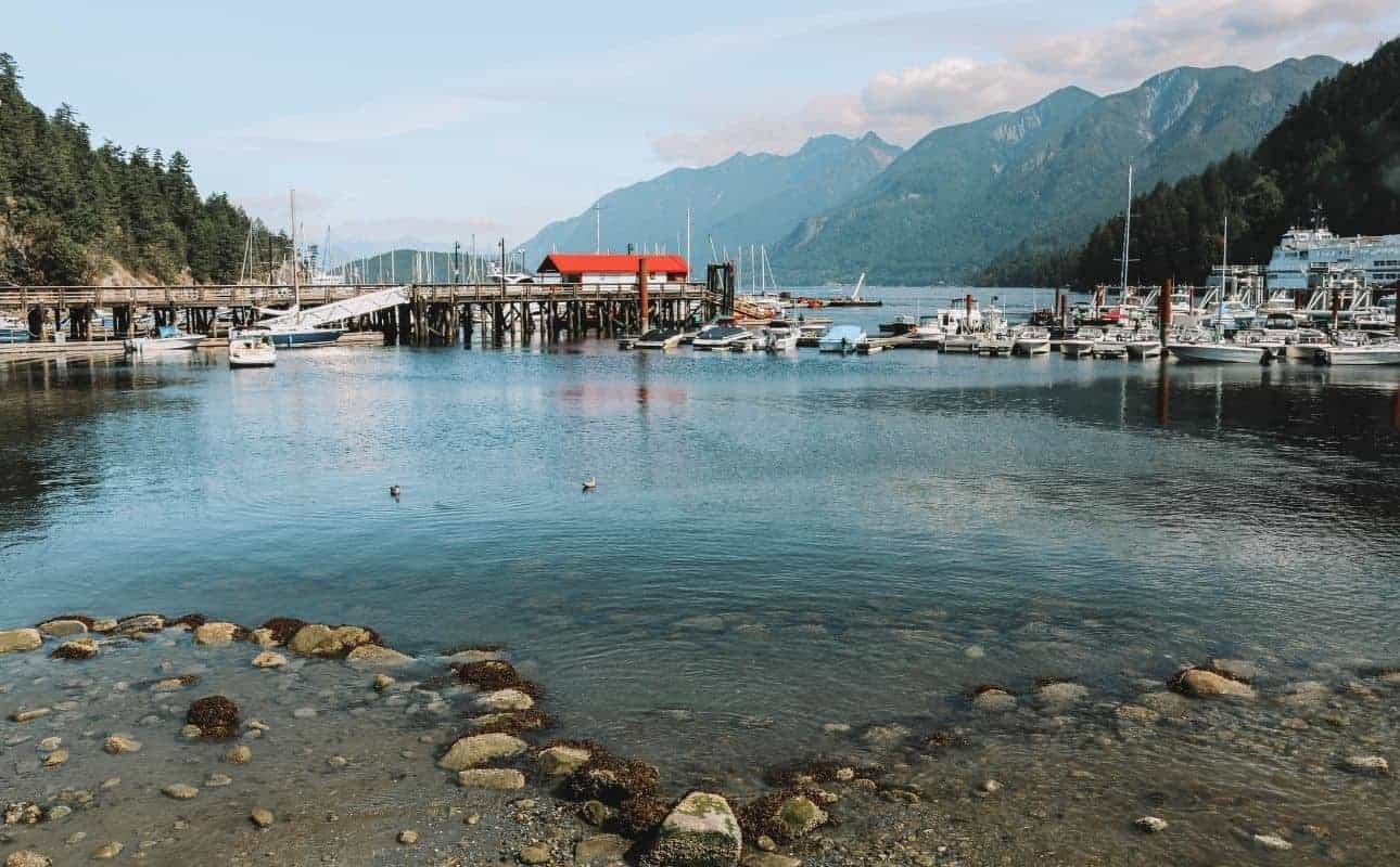 Horseshoe Bay Beach, one of the top beaches in West Vancouver for an incredible backdrop