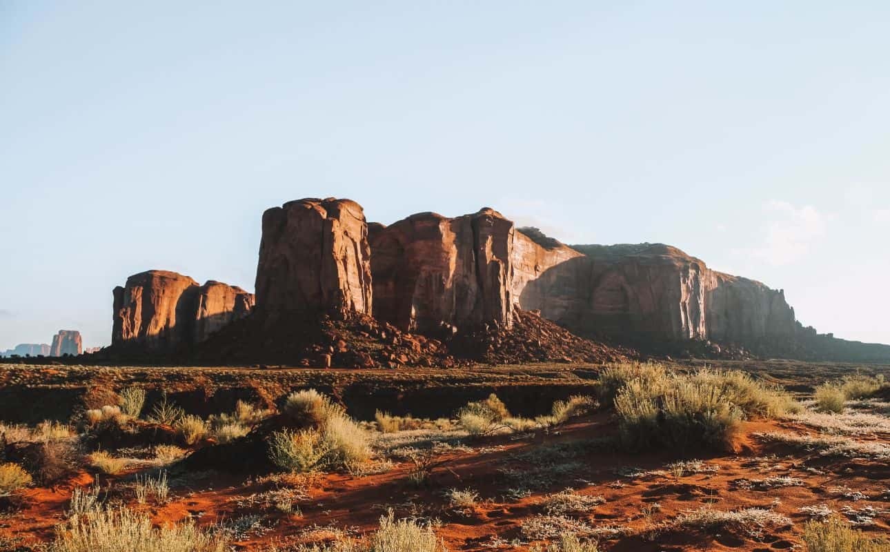 What does sunrise look like in Monument Valley?