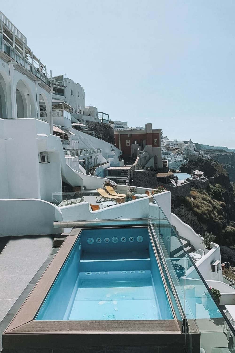 Kratiras View Luxury Suites, one of the best hotels in Fira Santorini with private pool