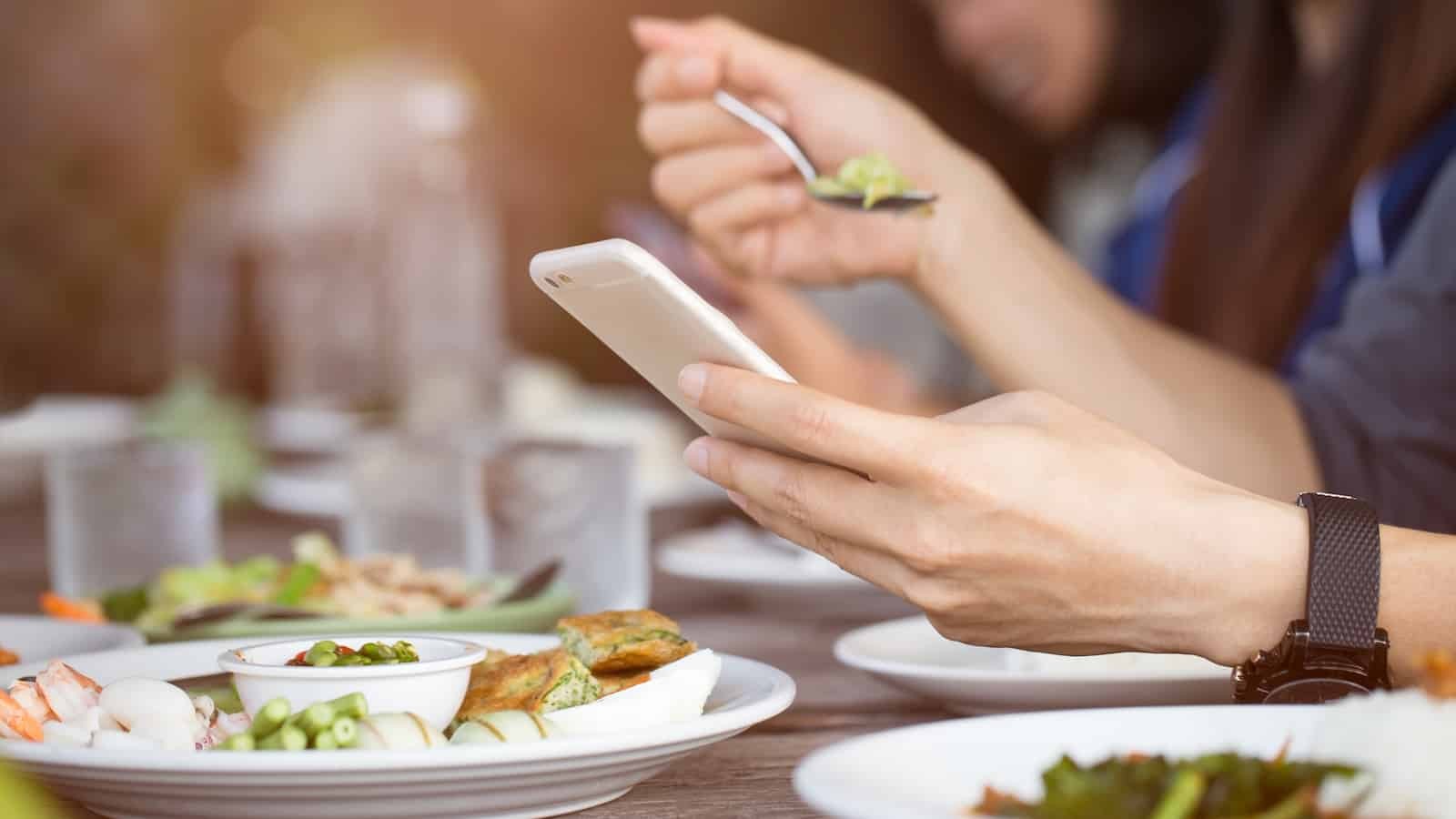 Checking Your Phone During Conversations or Meals